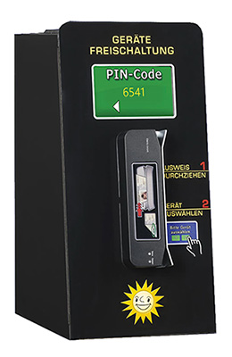 Play Safe und Easy Box zur Installation zwischen den Spielautomaten